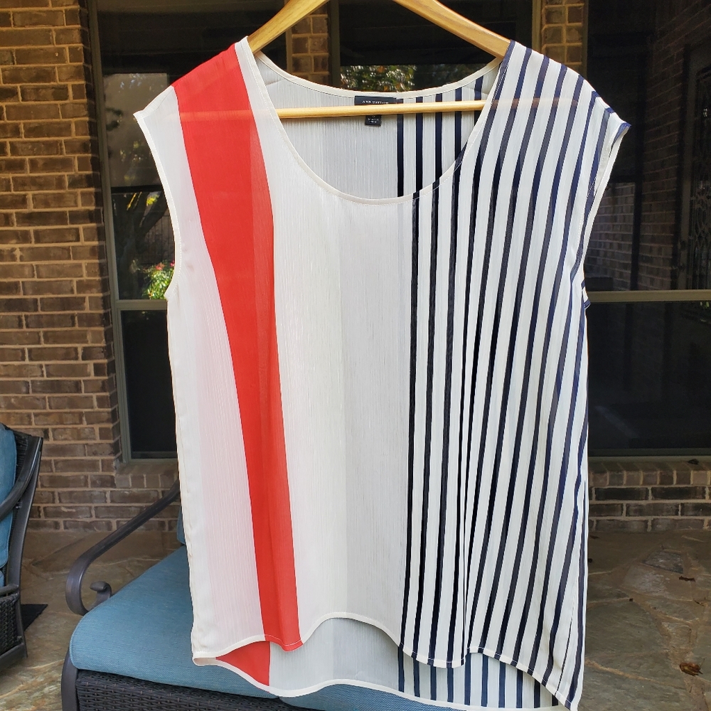 EUC Ann Taylor Stripe Top S